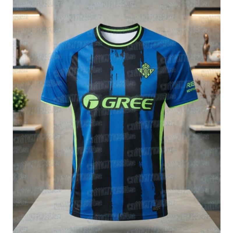 Betis Oversized Football Jersey Short Sleeve Y2K Streetwear Fashion Quick Dry Soccer T-Shirt