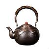 Copper Kettle Handmade with Wrapped Handle Dark Bronze for Tea Lovers, Collectors, Kitchen