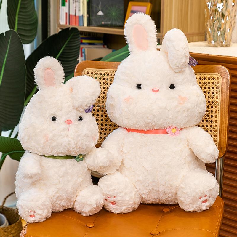 Cute Little White Rabbit Plush Toy Little Rabbit 8 Inch Boutique Doll Girl Comforting Doll Children Gift