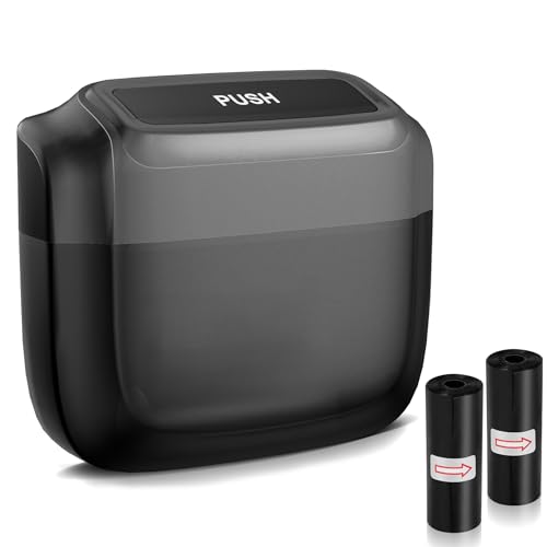 

ZUKIDA Автомобильное мусорное ведро, Автомобильный органайзер для хранения, Автомобильное мусорное ведро с крышкой, Встроенные мешки для мусора, Герметичное автомобильное мусорное ведро для салона, Мини Трас