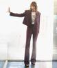 UNTAGE Wool Flare Trousers[Burgundy(Unisex)]_Uth-Fp02