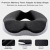 Memory Foam Donut Shaped Seat Cushion, Ergonomic Support Pad for Hip, Coccyx,Ischial Relief, Suitable for Office,Home,Car
