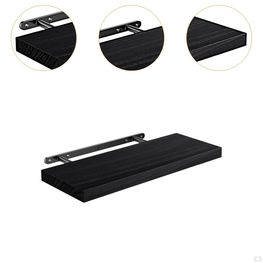 Shelf for Wall Mounted Wood Shelf,Decorative Rustic with Invisible Bracket Bedroom Nursery