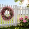 Living room home decoration artificial plant garland gardening door decoration wreath eucalyptus grass ring