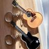 Vintage Style Wooden Guitar Charm Lightweight Acrylic Guitar Pendant  Purses