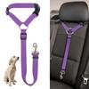 1PC Adjustable Pet Dog And Cat Seat Belt Safety Rope Car Headrest Restraint for Small Dogs Car Seat Belt Accessories