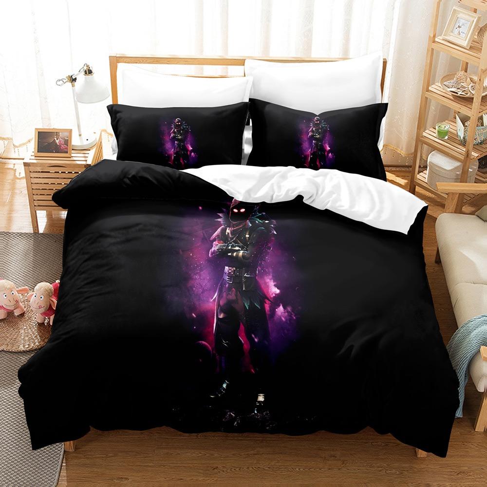 Game Duvet Cover Pillowcase Bedding Set F-Fortnites Adult Boy Girl Bedroom Decoration Children Single Double Large Size