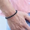New Handmade Man Stone Bracelet With Birthstone 6mm Tiger Eyes Lava Hematite Healing Braslet Boyfriend Wrist Accessories Joias