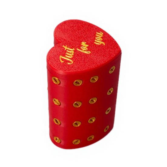 Annoying Gift Box with Screws 3D Printed Heart-shaped Present Box Hilarious Money Card Container Prank Gag Gift for Valentine's Day Birthdays