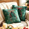 Xmas Tree Embroidered Pillowcase Christmas Tufted Pillow Covers New Cushion Covers  Holiday Party