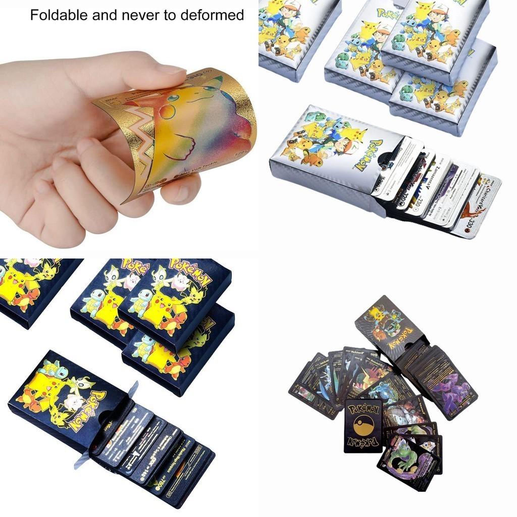 Seltenes Pokemon Goldfolienkarten-Set 55 Stück Englisch Perfekt für Sammler und Spieler