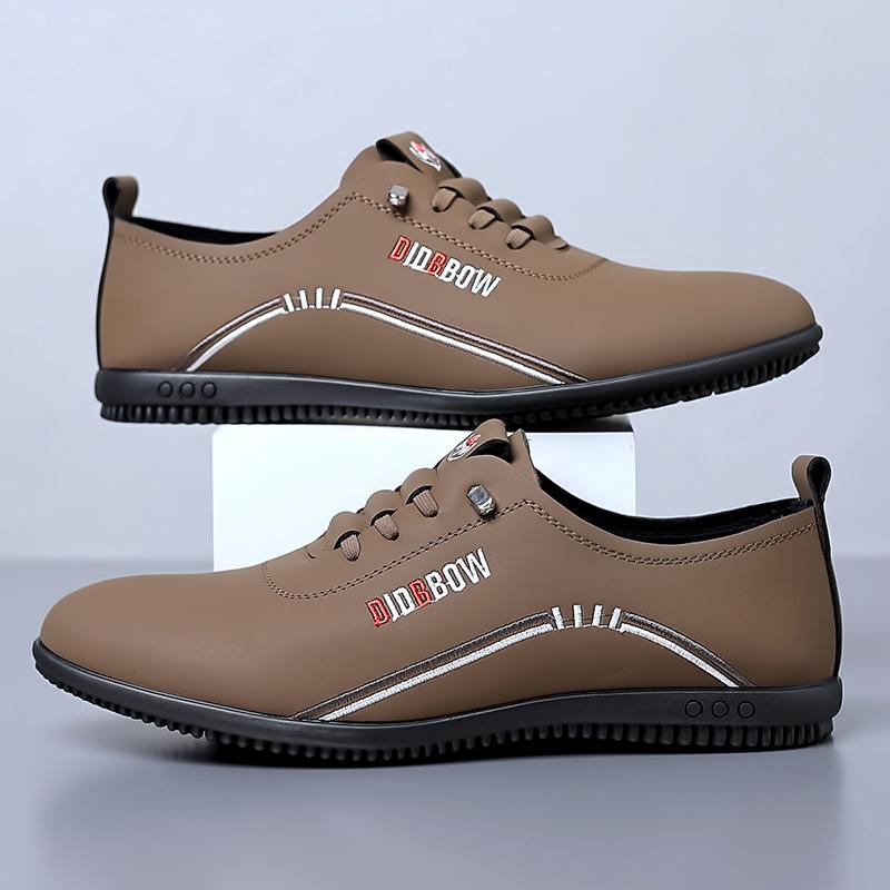 Men's shoes soft-soled men's leather shoes breathable new trendy casual leather shoes versatile Korean leather shoes
