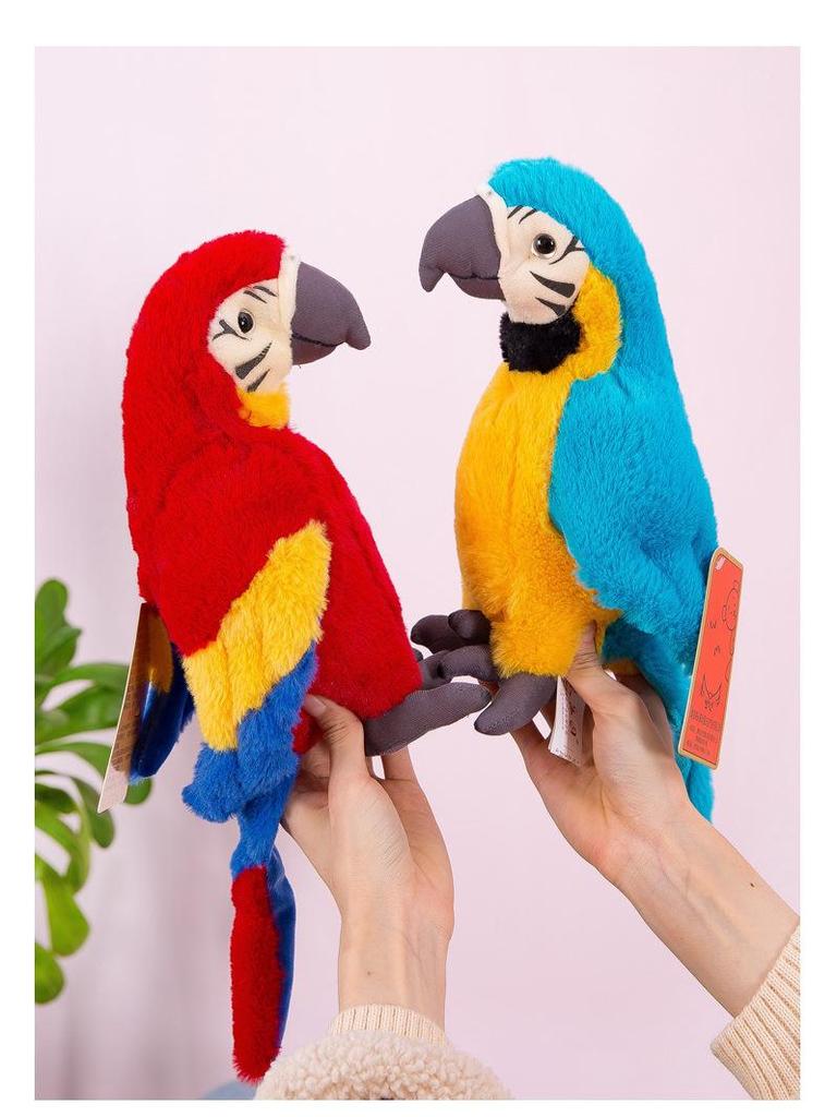Creative Cute Macaw Parrot Plush Toy - Funny Bird Doll & Children's Birthday Gift