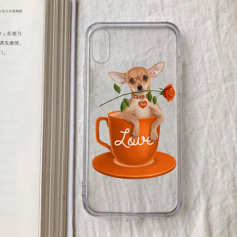 Chihuahua Dog Fashion Phone Case for iPhone 11 12 13 mini pro XS MAX 8 7 6 6S Plus X 5S SE 2020 XR case