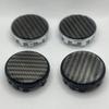 4 pezzi/set 54mm coprimozzo per cerchi auto coprimozzo coprimozzo in plastica ABS argento nero coprimozzo antipolvere accessori per auto