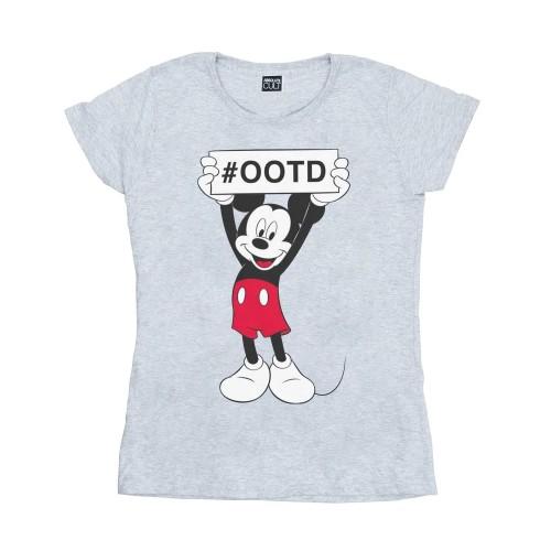 

Disney Womens/Ladies Mickey MouseOutfit Of The Day Cotton T-Shirt XXL білий