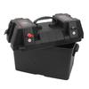 Trolling Motor Smart Battery Box Rainproof 2 USB Port ABS Marine Battery Power Center Resistant for RV Van SUV ATV Camping Truck