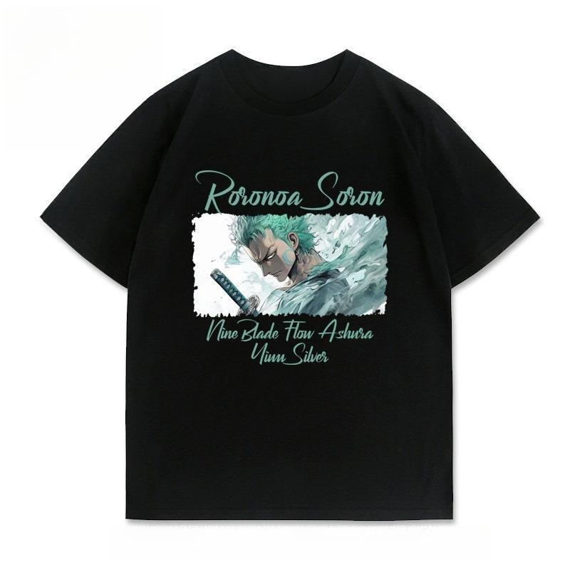 2026 New One Piece Classic Anime Print T-shirt Short Sleeve T-shirt Men's and Women's T-shirt Sports Fitness Men's T-shirt