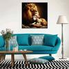 New Arrival 5D DIY Full Circle Diamond Painting "Lion" Embroidery Cross Stitch Home Decor Gift