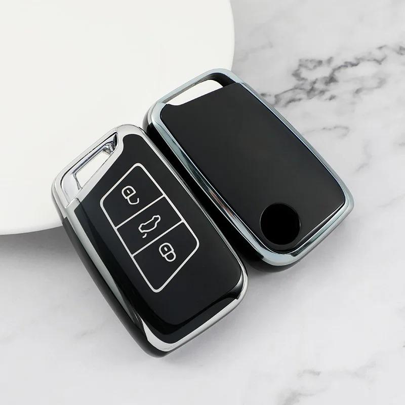 Autofernbedienung Schlüsselhülle für Volkswagen VW Passat B8 für Skoda Superb A7 TPU Abdeckung Schale Schlüsselanhänger Halter Zubehör