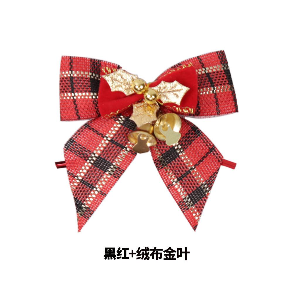 Unique Handmade Christmas Bow Ornament Set With Bells For Captivating Holiday Decor