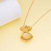 Fashion Melody Mermaid Shell Pendant Design New Luxurious Exquisite Romantic Necklace Jewelry for Wife Daughter Dream Gift