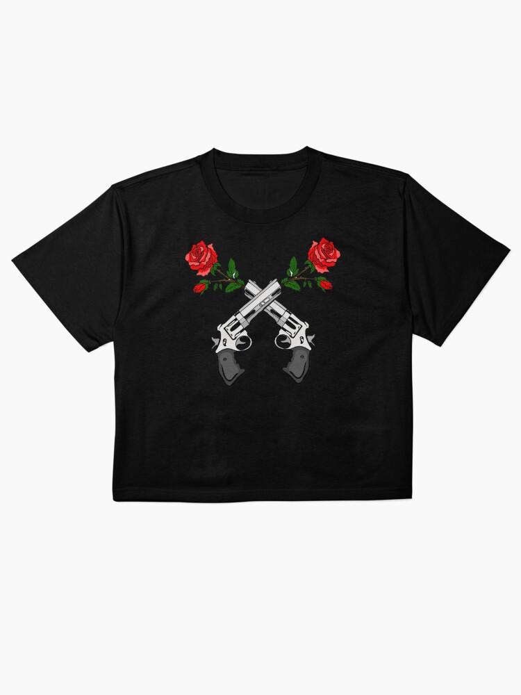 Guns N' Roses 2 crossed guns and roses Boxy T-Shirt