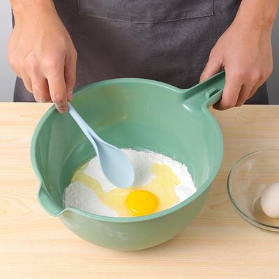 Multifunctional Plastic Drain Basket Set Fruit and Vegetable Washing Vegetable Basket Flour Mixing Bowl Salad Kitchen Cooking Plate Gadgets