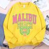 Malibu Beach Usa 73 Hoodie Men Women Loose Sweatshirt Creativity O-Neck Hoodies Street Fashion Oversize Hoody Couple Sportswear