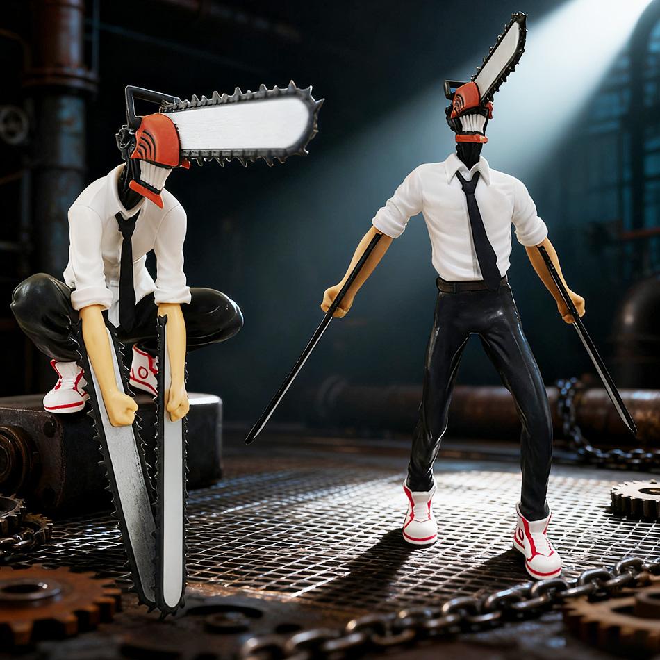 Chainsaw Man Denji Anime Figure Denji/Power Action Figure 1560 Chainsaw Man Denji Figurine Adult Collectible Model Doll Toy