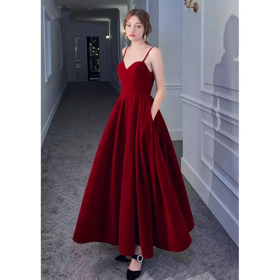 

Elegant Wine Red Long Dresses Evening Formal Evening Gown For Women Sweetheart Velour pretty Cheap Lady Party Dress 5XL