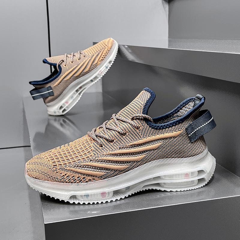 

Fashion Men Shoes Casual Sneaker Breathable Mesh Outdoor Sports Running Shoes Summer Large Size Anti Slip Shock-absorbing Training Shoes 36 хаки