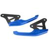 Universal Aluminum Motorcycle Pillion Passenger Grab Bar Rear Seat Rail Handle Kit Blue
