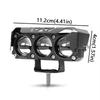 Shock-proof Motorcycle LED Spotlights Dual Color Lights Three-eye Lens  Driving Light