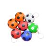 24Pcs Colorful PU Soccer Keychain Football Key Rings Pendant for Gifts