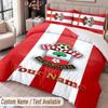 Southampton FC Printed Bedding Set Custom Name Text 1 Duvet Cover 2 Pillowcases For Bedroom