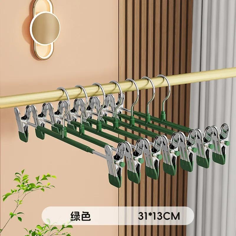 

Вешалка для брюк из нержавеющей стали с зажимом, нескользящие вешалки для брюк, юбок, сушилки с зажимами для носков/юбок/пальто