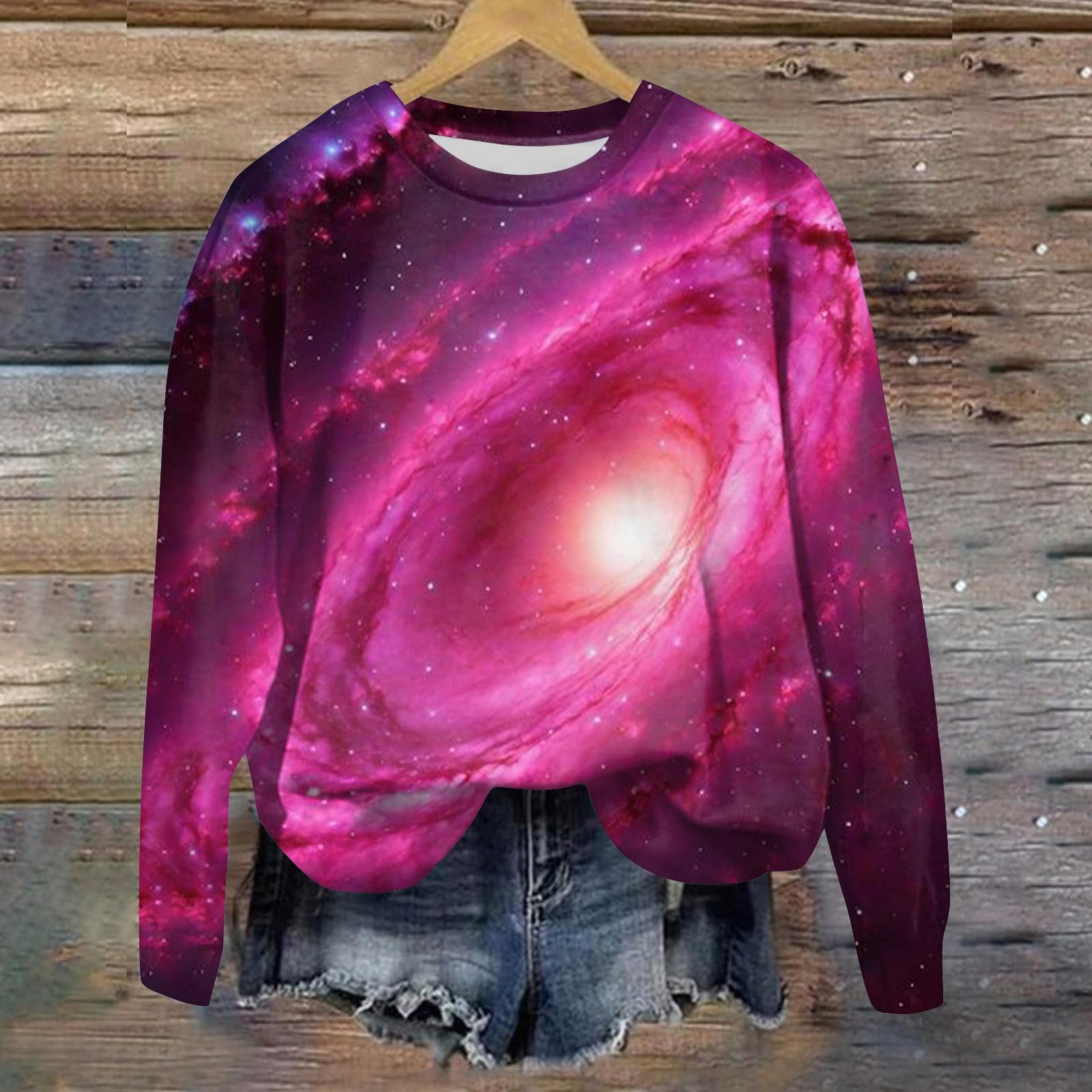 

Женская свободная повседневная толстовка с круглым вырезом и длинными рукавами, модный топ с длинными рукавами XL арбуз красный