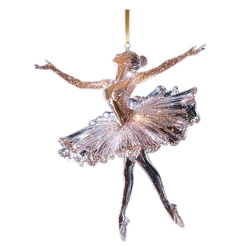 Sparkling Ballerina Christmas Ornament Acrylic Ballerina Dance Ornament Crystal Ballet Ornament For Christmas Tree Decoration 7