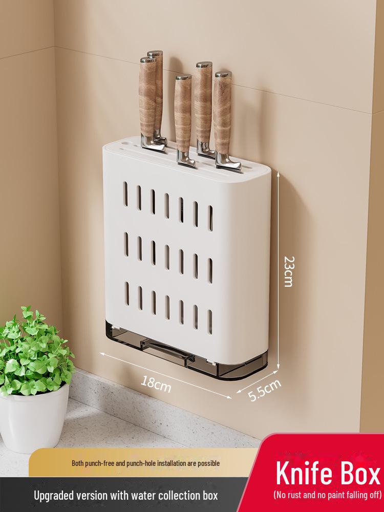 Väggmonterat köksställ i krämstil: Stansfri Vit Multifunktionell Förvaring för Kryddor och Kondiment