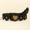 Girls PU Belt Motorcycle Adjustable Grommet Waist Belt Fashion Enthusiasts Belt Coat Dress Female Decorative Waistband