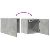 TV Wall Cabinets 2 pcs Concrete Grey 30.5 x 30 x 30 cm