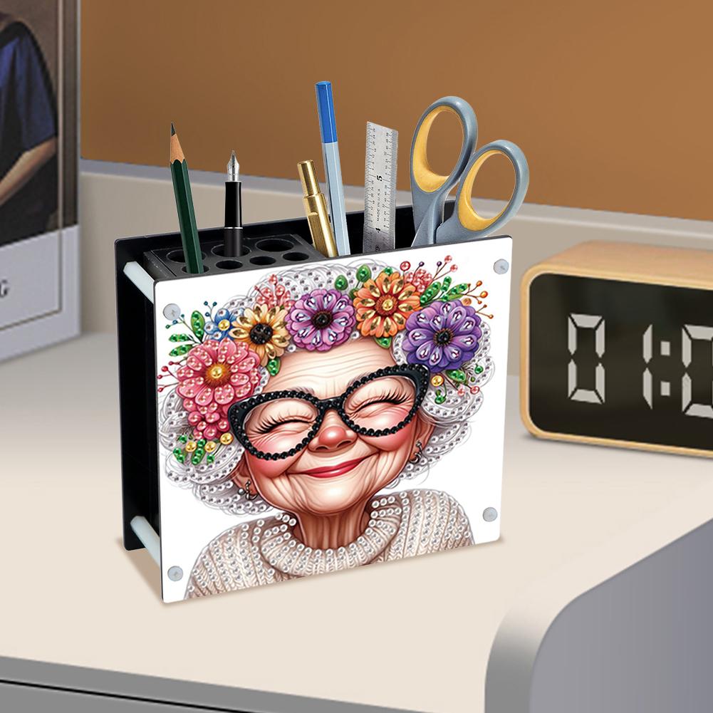 DIY Diamond Painting Kit Special Shape Diamond Pen Container Office Supplies Storage Box Diamond Painting Storage for Desk
