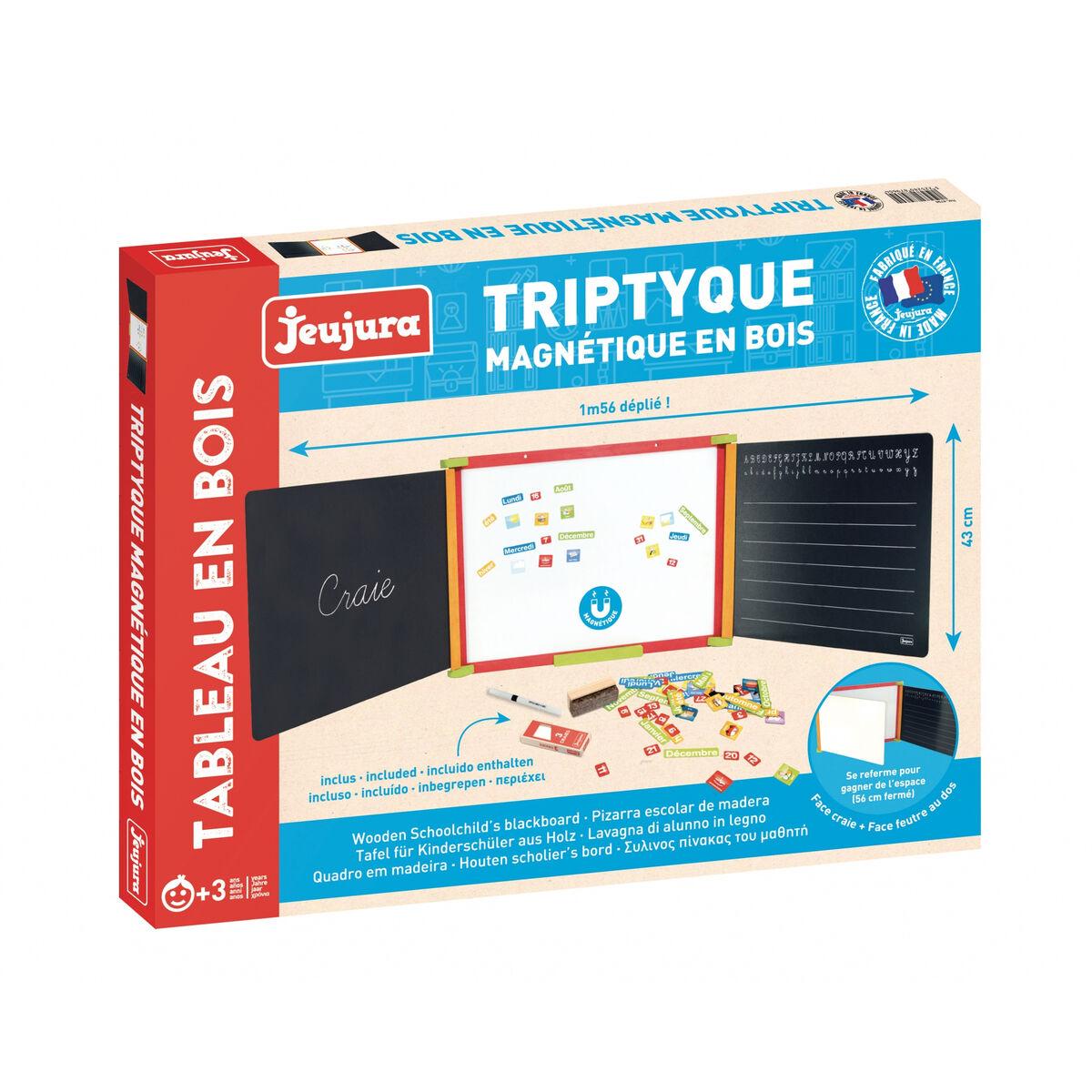 

Двусторонний грифель Jeujura Triptych, деревянный стол, 3 стороны, магнитный