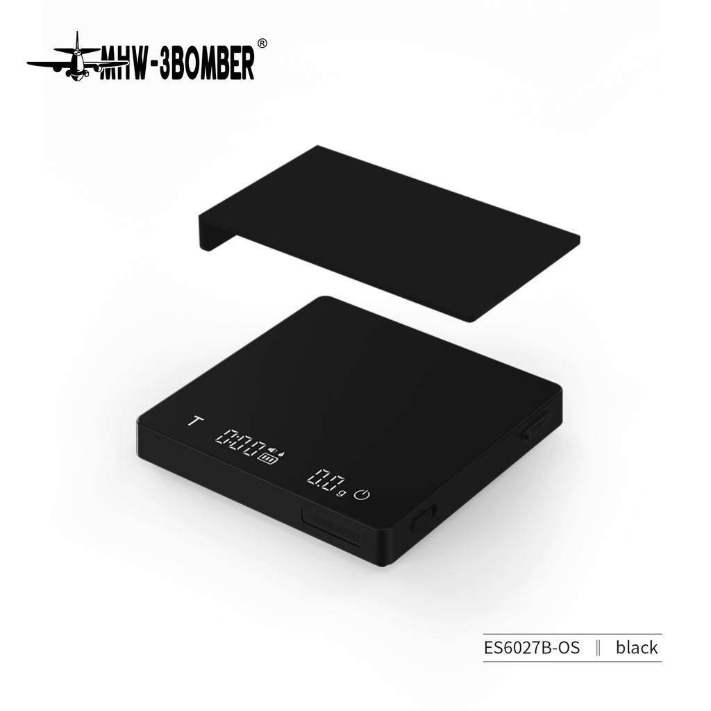 MHW-3BOMBER Digital Coffee Scale With Timer LED Screen Espresso USB 2kg Max.Weighing 0.1g High Precision Measures Kitchen Scale