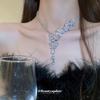 Elegant Butterfly Zircon Tassel Jewelry Set: Necklace & Earrings for Chic Weddings