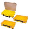 Double-sided Lure Case, Fits Minnows, Squid Jigs, and Jigs, Set of 3 Tackle Boxes (yellow)