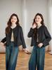 Women's Short Double-Faced Wool Coat - 2025 Autumn/Winter Fashion, High-End Petite Style
