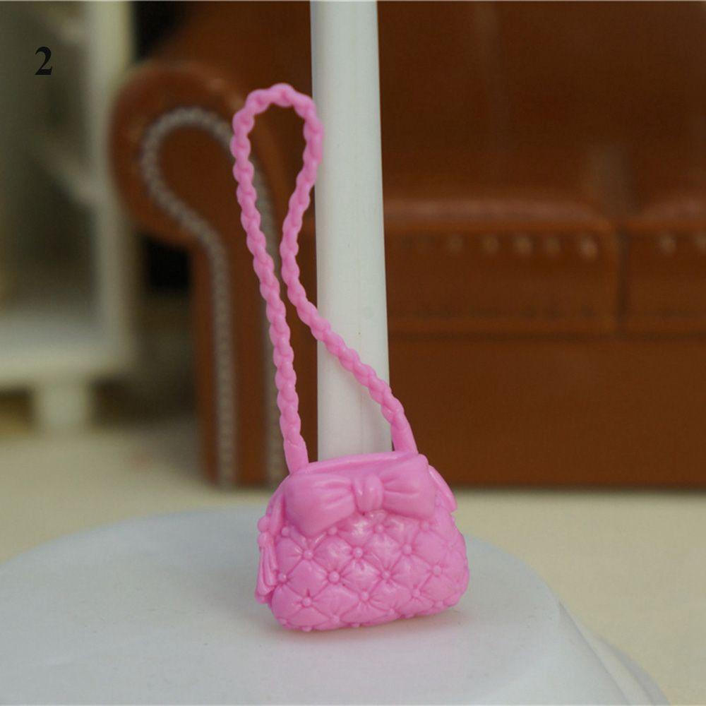34 Styles Fashion Dollhouse Kids Toys 1/6 Doll Accessories Lady Plastic Bag Dolls Handbag Purse