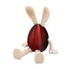 Flexible Joint Artistic Rabbit Egg Sculpture Modern 3D Printed Action Figure Ornaments, Minimalist Display Piece for Collectors